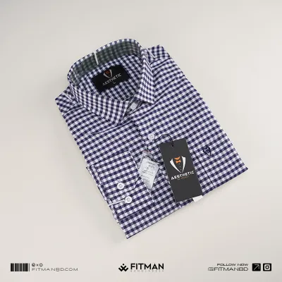 Men’s Tailored Full Sleeve Check Shirt(POSH)